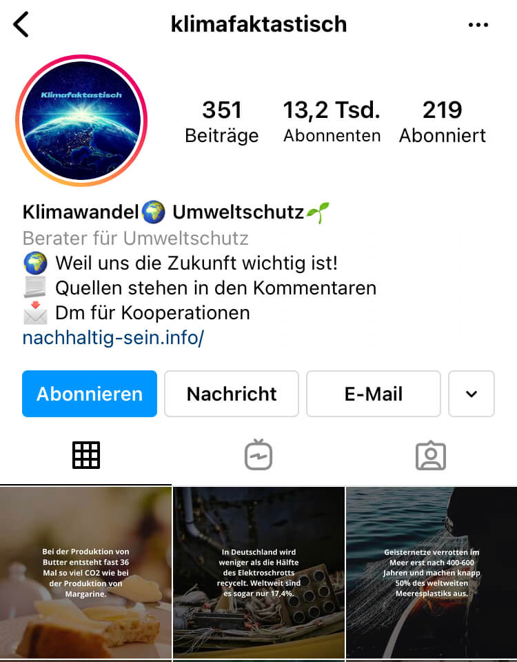 Klimafaktisch nachhaltig-sein