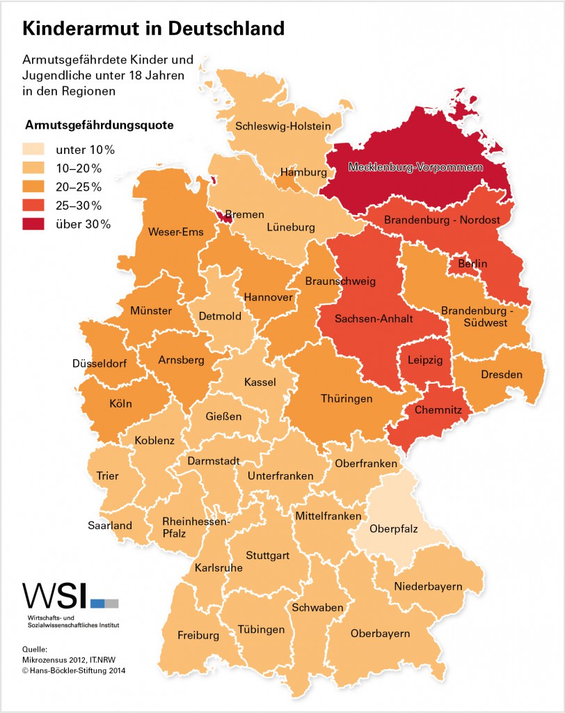 Kinderarmut in Deutschland Grafik WSI